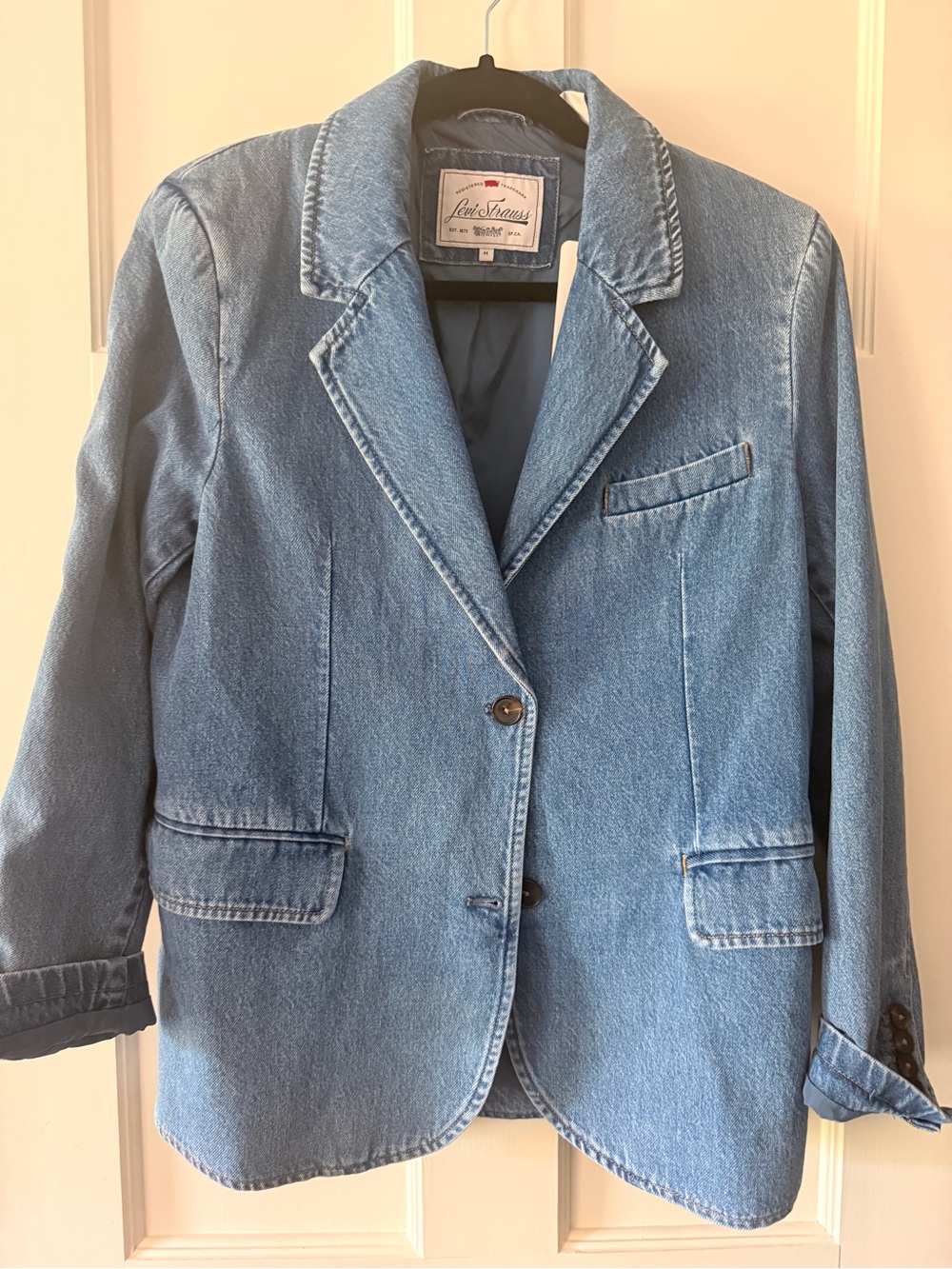 Levi's Medium Blue Denim Blazer Jacket